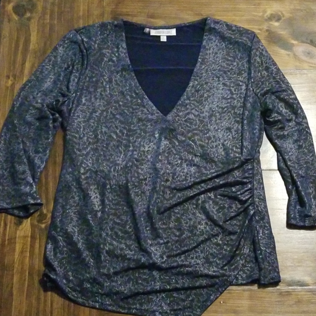 Jennifer Lopez Animal Print Top Si,E Large